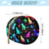 Cat Pattern Round Pacifier Storage Case with Zipper, Portable Pacifier Case for Travel, Diaper Bag & Purse, Pacifier