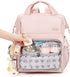 Backpack Backpack BELALIFE Baby Diaper Bag, Baby Essentials Travel for Moms Dads, with Changing Pad, Insulated Bottle