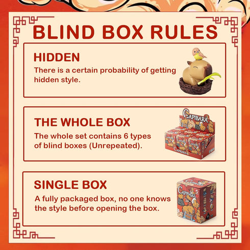 BEEMAI Capybara Series 1PC Blind Box Figures, Random Design Cute Collectible Toys