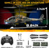 8-12, 26 (2 DEERC Apache RC Helicopter for Kids Remote Control Helicopter for Adults, Helicopters Toy with Mins Flight