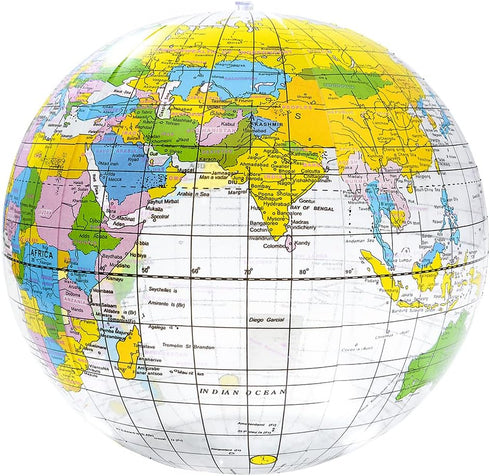 16" Rhode Island Novelty Clear Globe Inflate