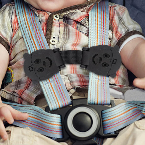 Anti Escape Car Seat Strap Baby Harness Chest Clip, Safety Strap for Children Under 1.5 Years Old (2 Pack)