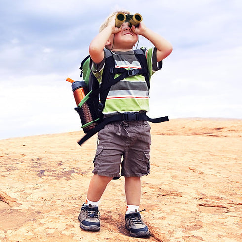 ESSENSON Binoculars for Kids, Toys Gifts for Age 3-12 Years, Outdoor Toys for Hiking, Bird Watching, Travel (Desert)