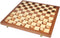 VAMSLOVE 15inch Checkers Folding Wooden Game Set, 100 Square Checkerboard International Checkers