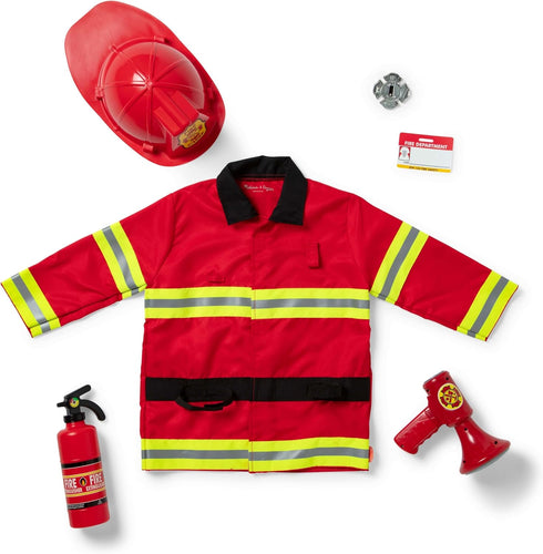 Set Melissa & Doug Fire Chief Role Play Costume Dress-Up