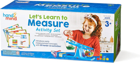 hand2mind Set, Set, Let's Learn to Measure Activity Kids Measuring Cups, Bucket Balance, MathLink Cubes and Activity