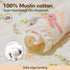 TDHD 8pcs/Pack [Baby Ruffled Bibs Baby Ruffled Bibs Solid Rainbow Print Saliva Towel Newborn Boys Girls Feeding Burp