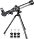 ArtCreativity 3 (20x, 30x, 40x) 3+ Kids Telescope for Beginners with Tripod Stand & Eyepieces | Educational Astronomy