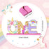 Unicorn One Letter Sign for 1st Birthday - Wooden Table Centerpiece Rainbow Party Decor & Photo Shoot Prop