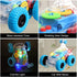 Car Toys for Boys, Monster Trucks with Music & Light, 360° Rotating Stunt Cars, Gift for Kids & Toddlers