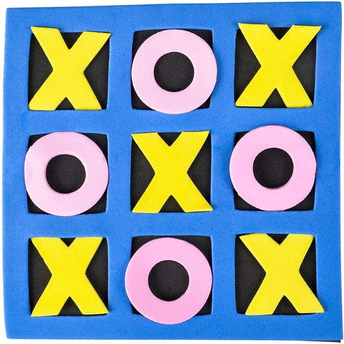 Pack 120) 5"x5" Tic Tac Toe (Bulk of Foam Tic-Tac-Toe Mini Board Game Toys for Kids, Birthday Party Favors, Goody Bag