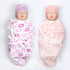 17-22 Inch Reborn Baby Doll Clothes Reborn Doll Clothes Accessories for Baby Doll Clothing (Purple & Pink Blanket )