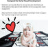 Lovey Security Blanket High-Contrast Plush Comfort Toy & Soft Blankie for Babies and Newborns (Multiple Designs) (Dot