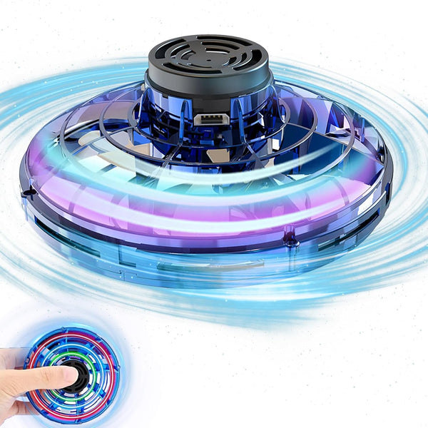 GoolRC Flying Spinner Mini UFO Drone, Hand Controlled Fidget Spinner for Kids and Adults, Indoor Outdoor Flying Toy