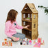 Civaner 52 Pcs Wooden Dollhouse Furniture Set - Miniature Doll House Accessories for 1:12 Scale Dolls
