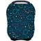 Car Seat Covers Canopy Cover - Multi-use Breathable Cover for Carseat, Breastfeeding, Shower Gifts (Dark Blue Dinosaur)