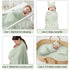 6 Set 100% 31.5" Ramede Baby Swaddle Blanket and Hat, Cotton Newborn Receiving Blanket Wrap with Headband, Soft