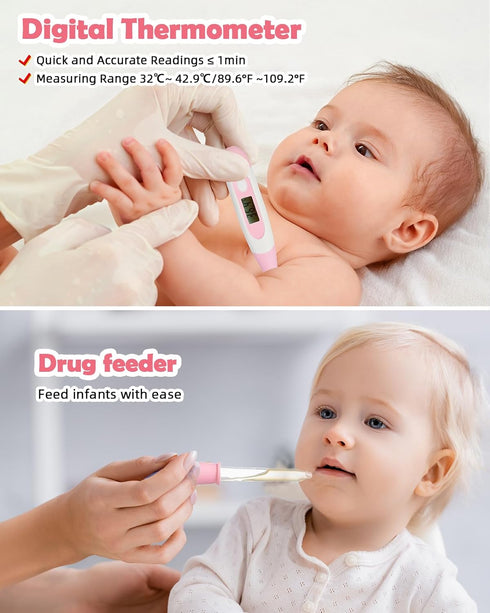 Set Baby Grooming and Health Kit, Lictin Nursery Care Kit, Newborn Safety Health Care with Hair Brush,Comb,Nail