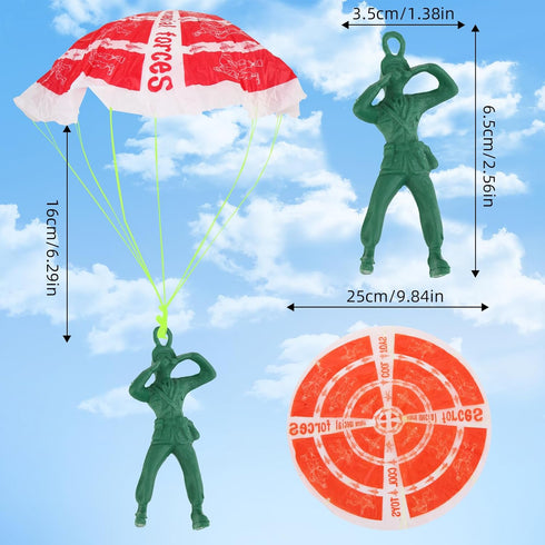 40PCS Parachute Toy - Mini Paratroopers for Kids Ages 3-9 - Outdoor Flying Toys for Parties