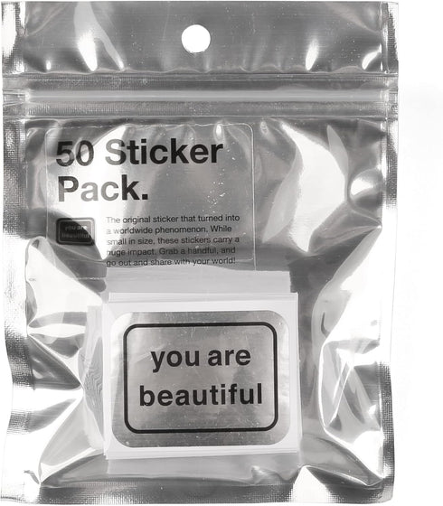 You Are Beautiful Stickers, Inspirational Sticker Pack