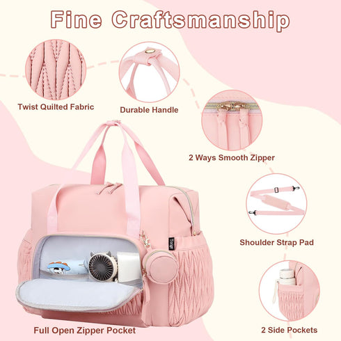 6pcs, Yorige Diaper Tote Bag for Baby Large Mom Hospital Bags with Changing Pad Pacifier Case for Labor Delivery Boy