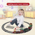 Set Sets 11.5 Playset Classic Christmas Train with Lights and Sounds Railway Tracks Battery Operated Train Toy Models