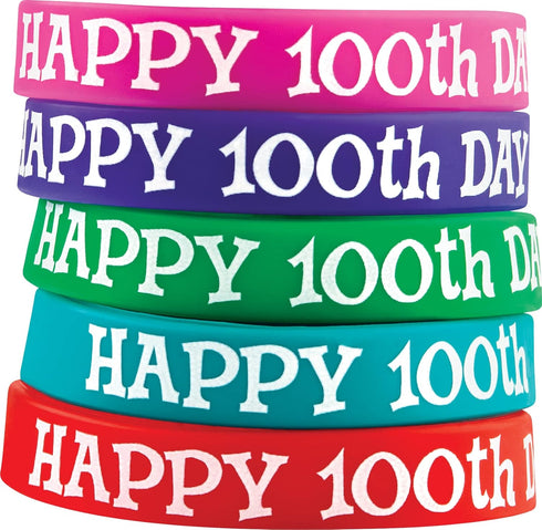 Teacher Created Resources Happy 100th Day Wristband Pack, of 10