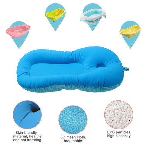 CDQL Mat,0 6 Baby Bath Pillow Pad,Infant Lounger Air Cushion,Newborn Bath Support Cushion,Anti Slip Cushion Seat,Soft