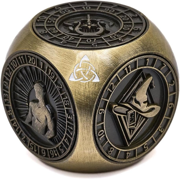 Metal Fidget Spinner,7 in 1 Unique Polyhedral Fantasy Gaming Dice for Tabletop
