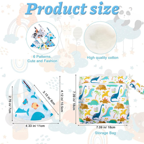 YSSPPOY 12 (6 Pcs Peepeeteepe for Baby Boy with Storage Bag, Reusable Peepeeteepe Baby Boy with Hang Loop Patterns)