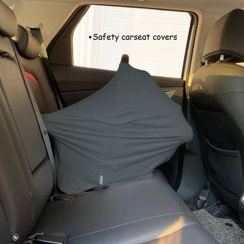 Dudeeghes Car Seat Cover Baby for Nursing, Baby Breastfeeding Cover Carseat Canopy Covers, Solid Color Multi-use