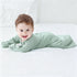 2 Pack 0-3 Organic Cotton Transitional Baby Swaddle Sleep Sacks Arms Up Length Sleeves Mitten Cuffs Months, Wearable