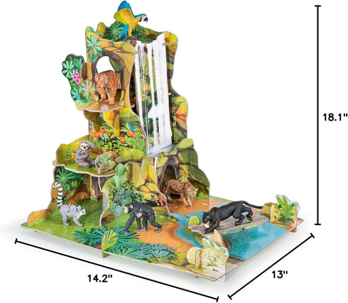Playset 3+ 18.1 13.0 14.2 Papo - Jungle Toy for Kids - Ages - Wild Life Collection - Creative Play Animal Scenes - Gift