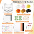 Seenelling 31 Set Pcs DIY Therian Mask Kit Blank Cat Mask Material Kit Accessories for Therian Gear Stuff
