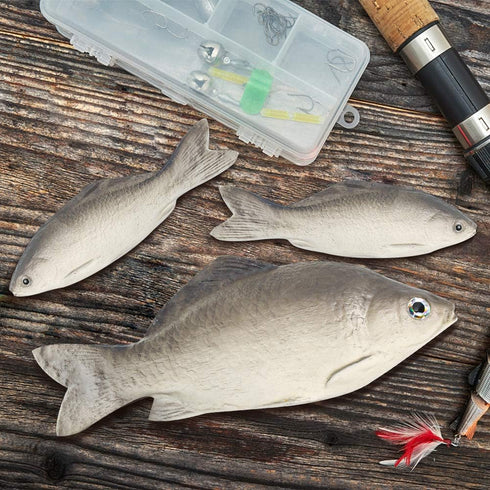 BigOtters 4PCS Fake Fish, Realistic Artificial Sea Fish Playset Model Food Display for Kids Kitchen Decor