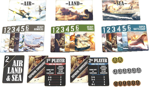 2 14+ Air, Land & Sea Strategy Card Game by Arcane Wonders | Tactical Military Battle Game with Hidden Deployment