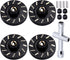 Brass Extended Wheel Weights 7mm Hex for Axial SCX24 1/24 RC Crawler Upgrade Parts (4-Pack)