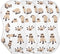 YYZZH Sleeping Cats Siamese Colorpoint Cat Muslin Burp Cloths for Baby 4 Pack
