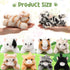 Lenwen 10 Pcs Cat Stuffed Animals Bulk Soft Cuddly Kitten Plush Sets Smitten Kittens Assorted Fluffy Stuffed Cats for