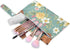 Burbuja 2 Pack, 2 Cow Flower Wet Dry Bags for Baby Cloth Diaper Waterproof Reusable Wet Bag with Zippered Pockets