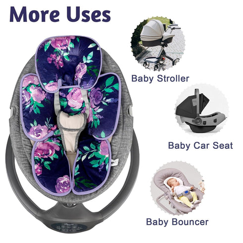 2-in-1 TANOFAR Carseat Head Support for Newborn, Soft Infant Car Seat Head Neck Body Support, Baby Car Seat Cushion