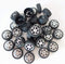 100 Pcs Plastic Roll 2mm Dia Shaft Toys Car Wheel for DIY Model Toy RC Car Truck Building Projects