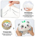 AIXINI Cute Panda Plush Pillow 15.7” Bamboo Panda Stuffed Animal, Soft Kawaii Plushies Hugging Plush Squishy Pillow Toy Gifts for Kids Bedding Sleeping