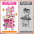 Playset, Set Set CUTE STONE Kids Kitchen Play Kitchen with Sound & Light, Cooking Stove with Steam, Toy Sink,Play Food