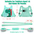 Child Safety Harness Leash for Toddlers - Anti-Lost Wrist Link (Green)