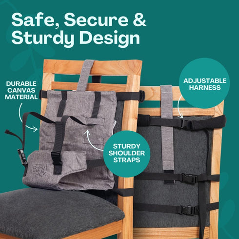 Portable High Chair for Travel by Baby Pick Harness Seat, Foldable & Lightweight Gear, Adjustable Straps for Babies