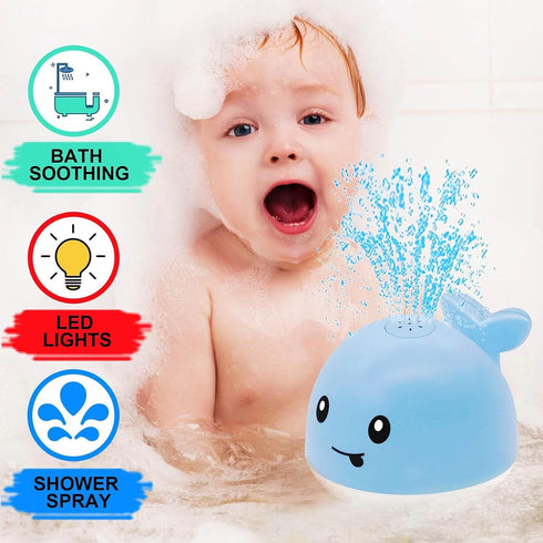 Baby Bath Toys for 6-12-18-24 Months -Toddla Whale Bath Toy Sprinkler Bath Toys for Kids Ages 1-3 2-4 3-5 Bathtub Tub Water Pool Shower Toys for Infants Children 1st Birthday Gifts for Boys Girls