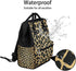 Hsnar Backpack Giraffe Skin Prints Waterproof Diaper Bag Large Capacity Baby Bag with Stroller Straps, Multi-Pocket