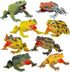 JOKFEICE 8pcs Realistic Soft Frog Toys - Large Floating Squeaking Tree Frog