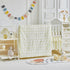3 Set Set Pieces Crib Bedding Tufted Dots Jacquard Baby Comforter with Fitted Sheet and Bed Skirt - Cute Embroidery